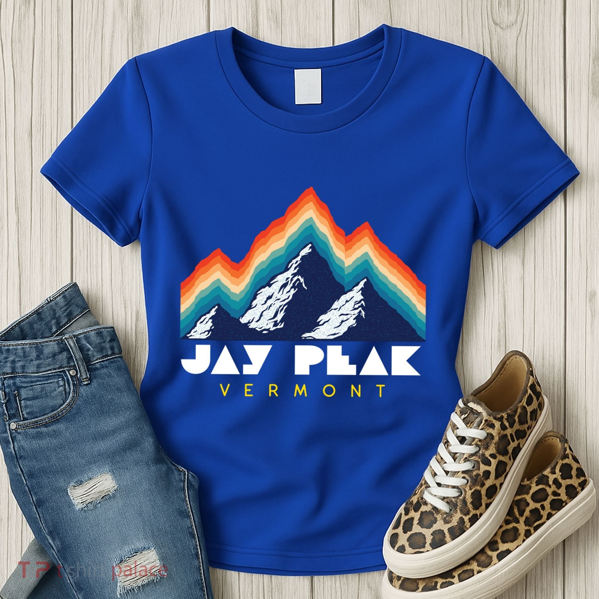 Jay Peak Vermont Usa Ski Resort 1980s Retro Gift Women's T-Shirt