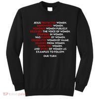 Jesus Protected Women Empowered Women Honored Women Publicly Sweatshirt thumb 0