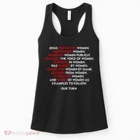 Jesus Protected Women Empowered Women Honored Women Publicly Women's Tank Top thumb 0