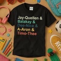 Jay Quellen & Balakay & Dee Nice & A Aron & Timo Thee Kids T-Shirt thumb 3