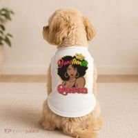 Juneteenth Queen Black African American Woman Afro Doggie Tank thumb 2