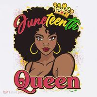 Juneteenth Queen Black African American Woman Afro Apron thumb 3