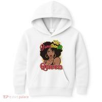 Juneteenth Queen Black African American Woman Afro Kids Hoodie thumb 0
