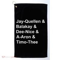 Jay Quellen & Balakay & Dee Nice & A Aron & Timo Thee Golf Towel thumb 0