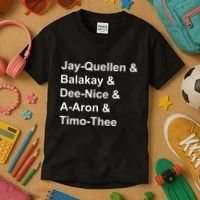 Jay Quellen & Balakay & Dee Nice & A Aron & Timo Thee Kids T-Shirt thumb 3