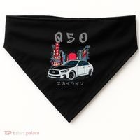 Jdm Q50 Car Lover Enthusiast Skyline USA-Made Doggie Bandana thumb 0