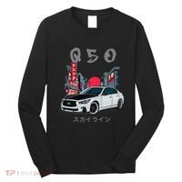Jdm Q50 Car Lover Enthusiast Skyline Long Sleeve Shirt thumb 0