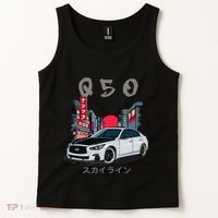 Jdm Q50 Car Lover Enthusiast Skyline Tank Top thumb 2