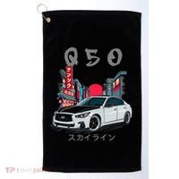Jdm Q50 Car Lover Enthusiast Skyline Golf Towel thumb 0