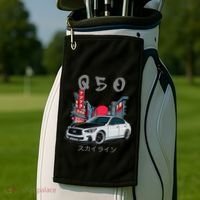 Jdm Q50 Car Lover Enthusiast Skyline Golf Towel thumb 2