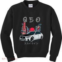 Jdm Q50 Car Lover Enthusiast Skyline Kids Sweatshirt thumb 0