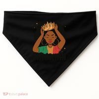 Juneteenth Queen Female USA-Made Doggie Bandana thumb 0