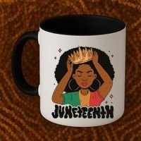 Juneteenth Queen Female Coffee Mug thumb 2