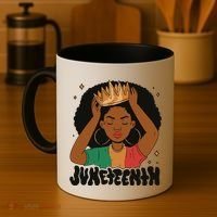 Juneteenth Queen Female Coffee Mug thumb 4