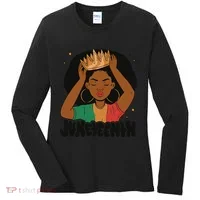 Juneteenth Queen Female Women's Long Sleeve Shirt thumb 0