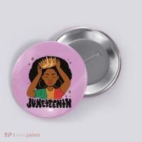 Juneteenth Queen Female Button thumb 0