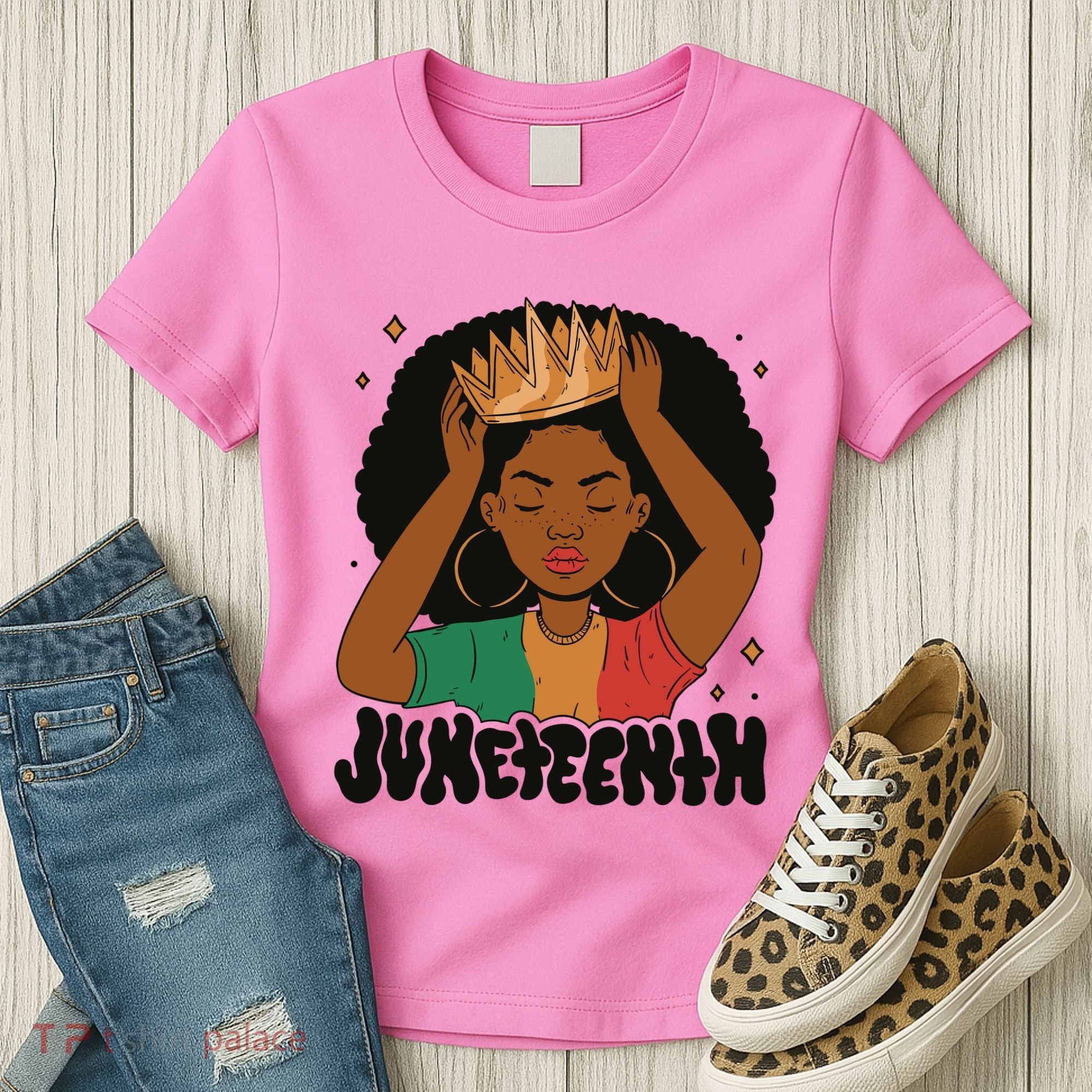 Juneteenth Queen Female Women's T-Shirt