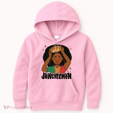 Juneteenth Queen Female Kids Hoodie
