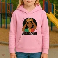 Juneteenth Queen Female Kids Hoodie thumb 3