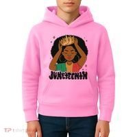 Juneteenth Queen Female Kids Hoodie thumb 4