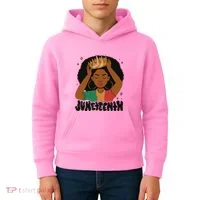 Juneteenth Queen Female Kids Hoodie thumb 4
