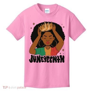 Juneteenth Queen Female Kids T-Shirt