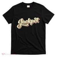 Jackpot Retro Art Baseball Font Vintage T-Shirt thumb 0