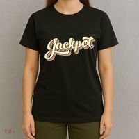Jackpot Retro Art Baseball Font Vintage T-Shirt thumb 4