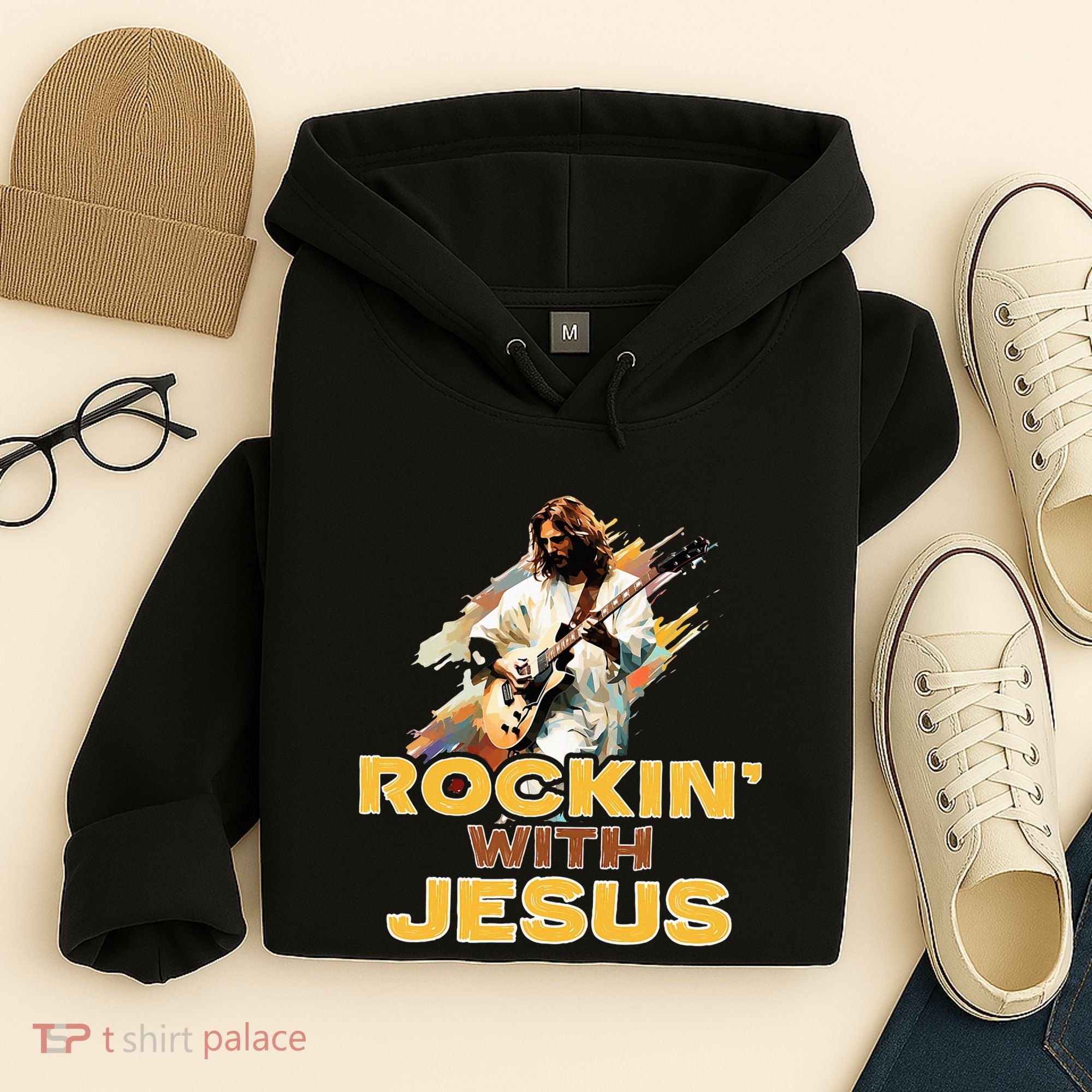 Jesus Rock And Roll Jesus Is King Meme Hoodie