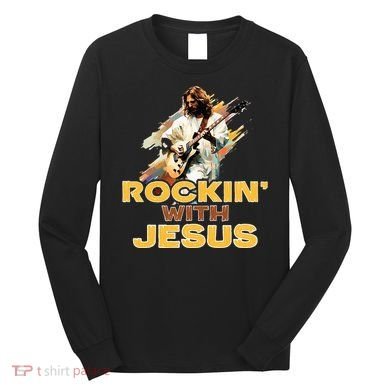 Jesus Rock And Roll Jesus Is King Meme Long Sleeve Shirt