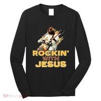 Jesus Rock And Roll Jesus Is King Meme Long Sleeve Shirt thumb 0