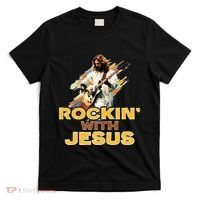 Jesus Rock And Roll Jesus Is King Meme T-Shirt thumb 0