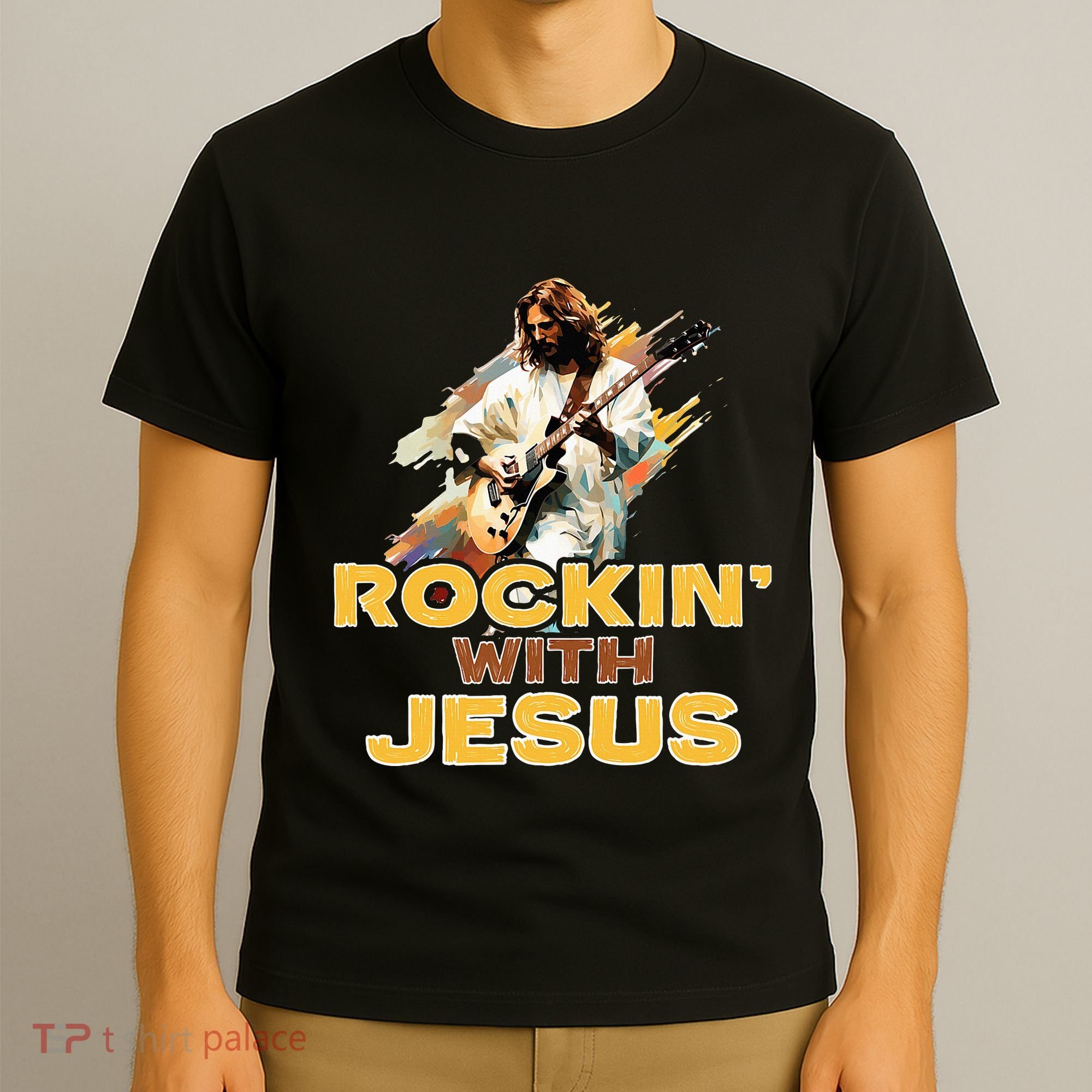 Jesus Rock And Roll Jesus Is King Meme T-Shirt