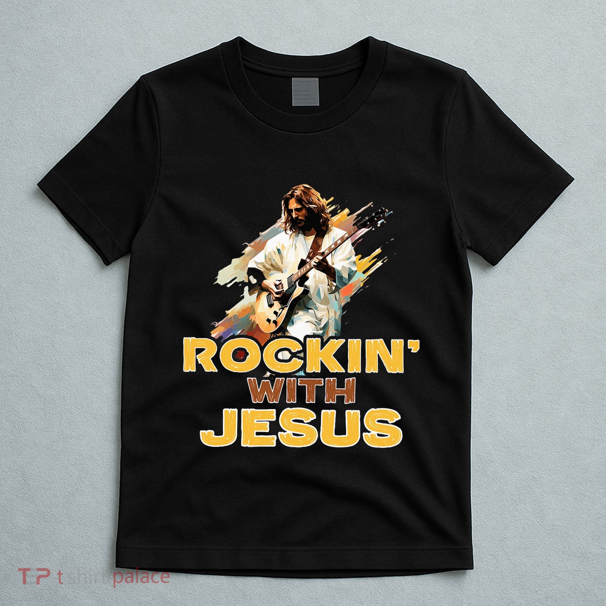 Jesus Rock And Roll Jesus Is King Meme T-Shirt