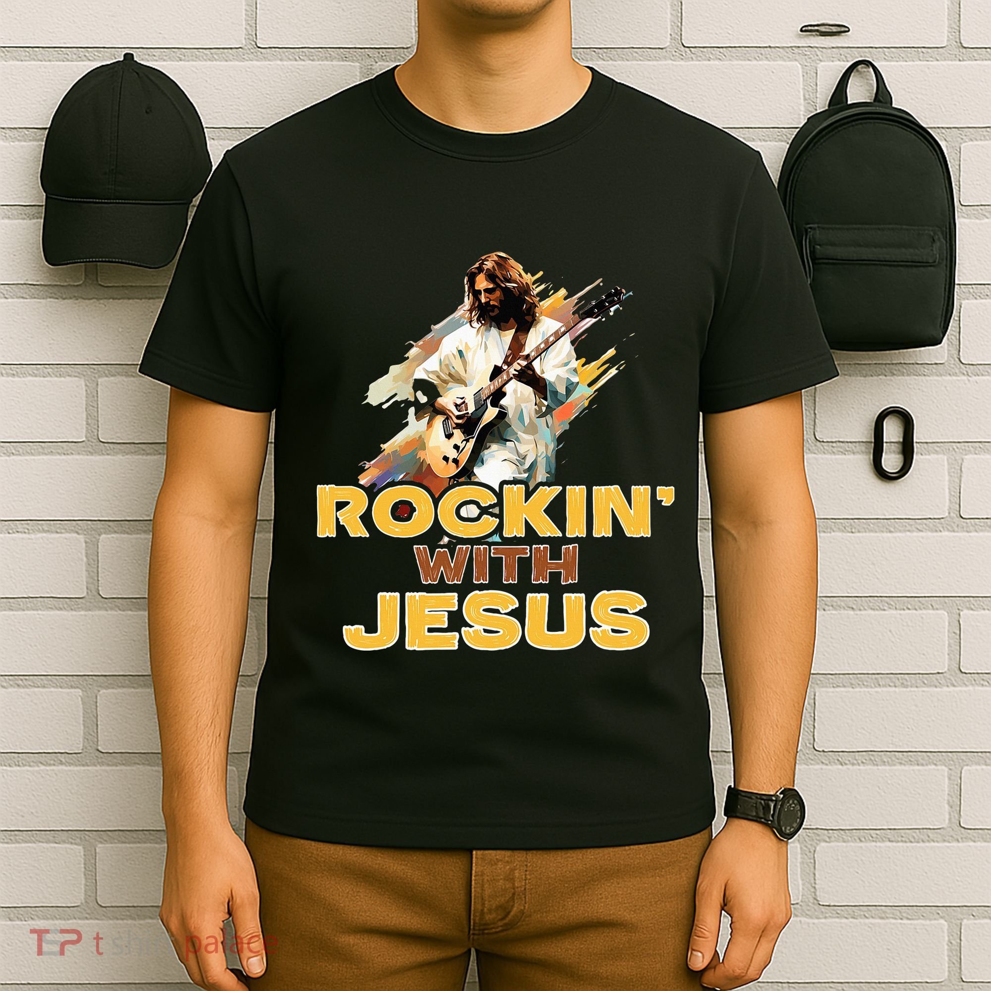 Jesus Rock And Roll Jesus Is King Meme T-Shirt