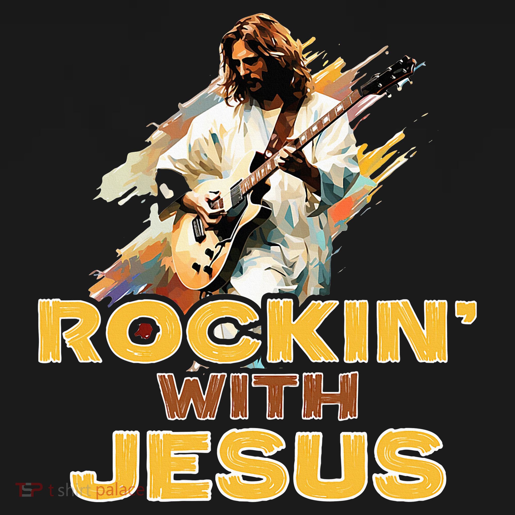 Jesus Rock And Roll Jesus Is King Meme T-Shirt
