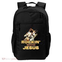 Jesus Rock And Roll Jesus Is King Meme Backpack thumb 0