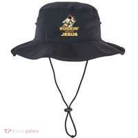 Jesus Rock And Roll Jesus Is King Meme Bucket Hat thumb 0