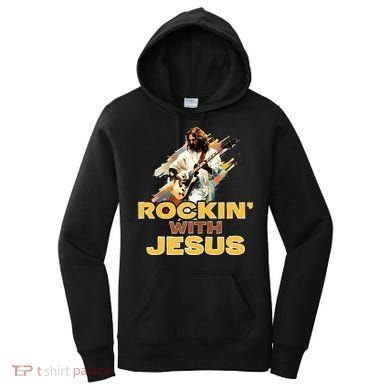 Jesus Rock And Roll Jesus Is King Meme Women's Hoodie
