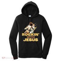 Jesus Rock And Roll Jesus Is King Meme Women's Hoodie thumb 0