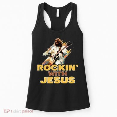 Jesus Rock And Roll Jesus Is King Meme Women's Tank Top