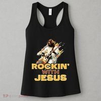 Jesus Rock And Roll Jesus Is King Meme Women's Tank Top thumb 3