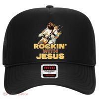 Jesus Rock And Roll Jesus Is King Meme Hat thumb 0