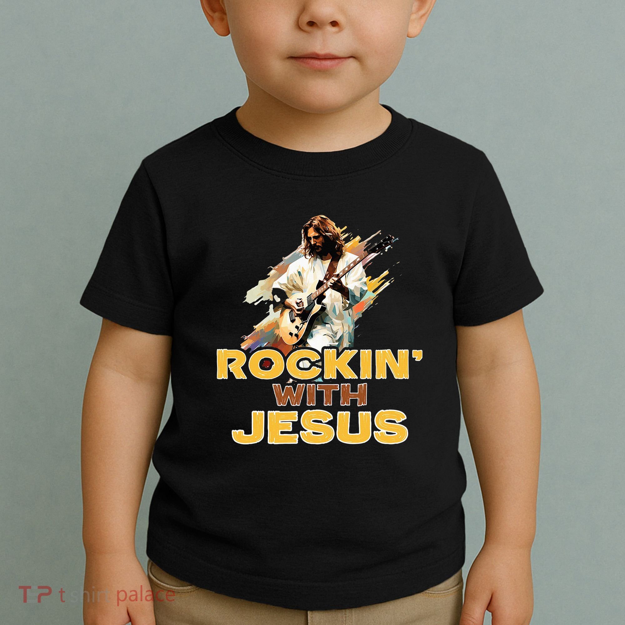 Jesus Rock And Roll Jesus Is King Meme Toddler T-Shirt