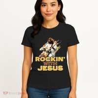 Jesus Rock And Roll Jesus Is King Meme Women's T-Shirt thumb 4