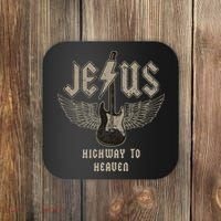 Jesus Rock And Roll Christian Music Worship Coaster thumb 0