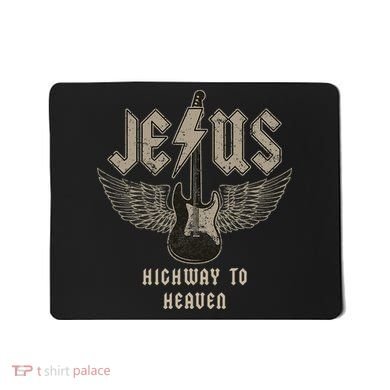 Jesus Rock And Roll Christian Music Worship Mousepad