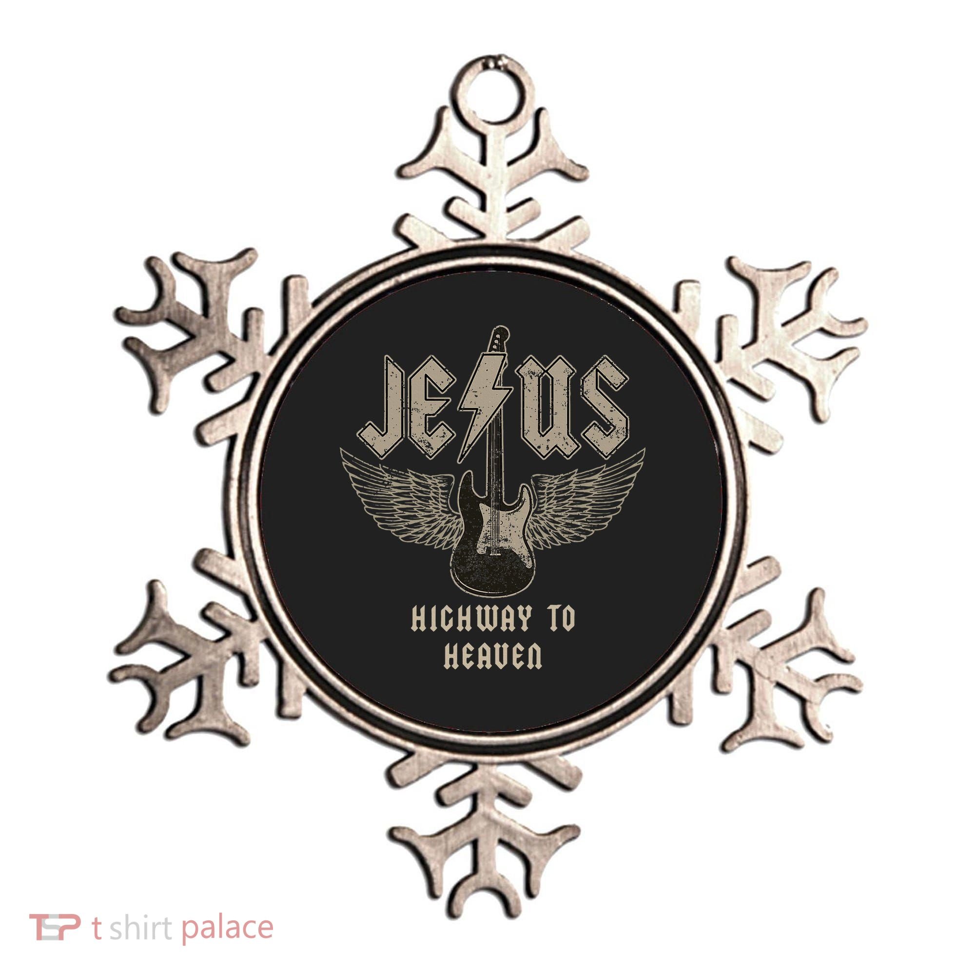 Jesus Rock And Roll Christian Music Worship Ornament
