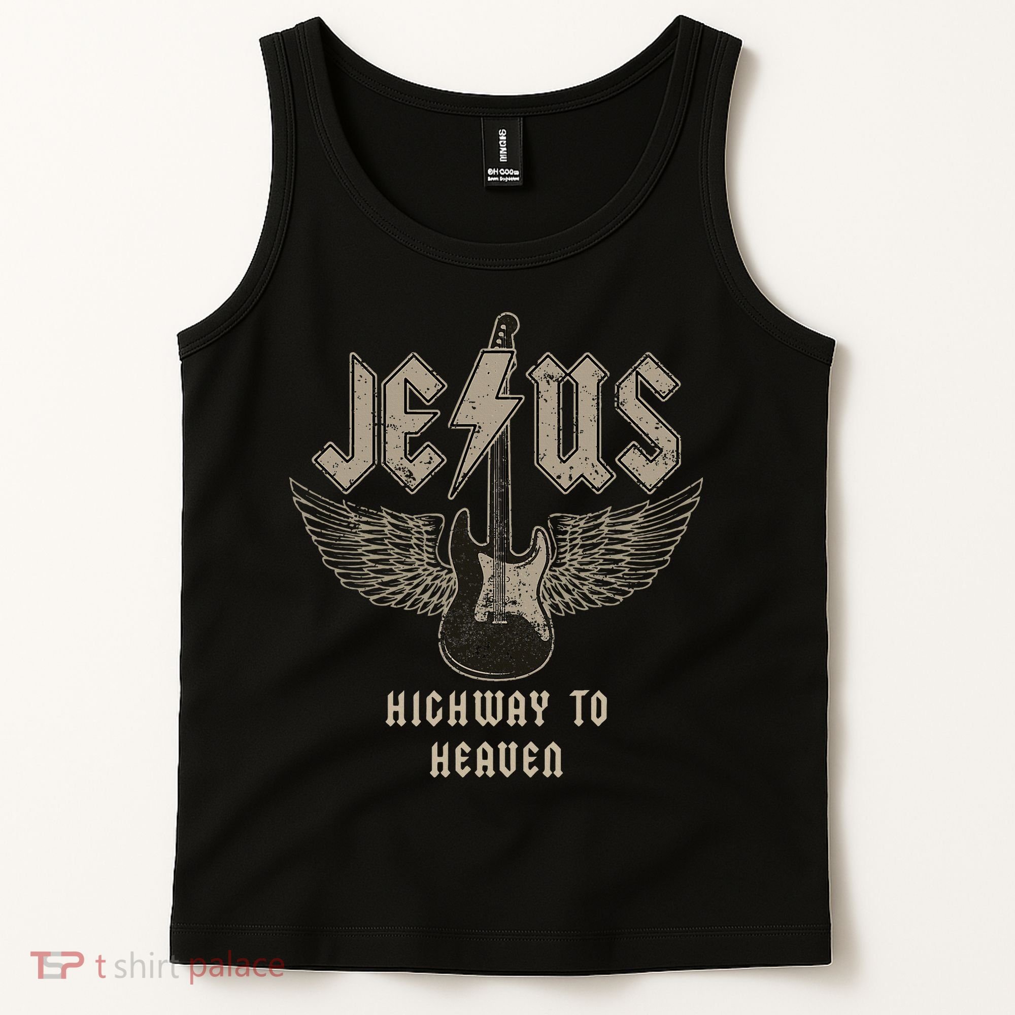 Jesus Rock And Roll Christian Music Worship Tank Top
