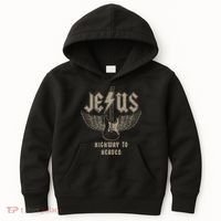 Jesus Rock And Roll Christian Music Worship Kids Hoodie thumb 0
